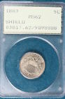 1883 PCGS MS62 SHIELD NICKEL, OLD RADDLER HOLDER!! #FY