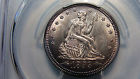 1853 Seated Liberty Quarter Arrows/ Rays PCGS MS62 EX:NGC63+