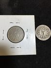 Two (2) Shield Five Cent Coins 1867 1868