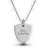 Personalized Stainless Steel Shield Pendant Gift