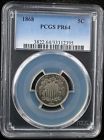 1868 5c PCGS PR 64 1868 SHIELD NICKEL 5 CENTS PROOF 64