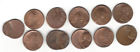 10. A LOT OF 11 LINCOLN CENTS STRUCK WITH OFF CENTER ERRORS