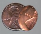 DOUBLE STRIKE MINT ERROR, MAJOR DOUBLE STRIKE LINCOLN CENT ERROR, TONED COLOR