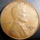 1951-S/S Lincoln Wheat Cent 1MM-004 Nice RPM
