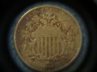 US Coin; 1867 Shield Nickel With Retained CUD Fine Condition