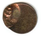 1967 LINCOLN CENT OFF CENTER STRIKE **NO RESERVE**