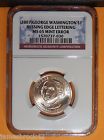 NGC MS 65 2007 Washington Dollar Mint Error Missing Edge Lettering 1337