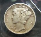 1940-S Mercury Silver Dime - F/VF S/S/S - K65