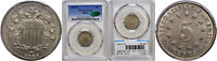 1883/2 Shield Nickel PCGS AU-58 CAC