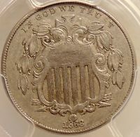 1868 Shield Nickel - Dramatic DDO FS-101 PCGS XF details - Sharp Looking Coin 