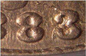1883/2 Overdate Shield Nickel Shows Boldly ICG AU58 NO RESERVE!