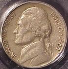 1942-D/HORIZ D 5c PCGS EF-45 ~... 