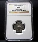 1883/2 SHIELD NICKEL ✪ NGC MS-61 UNCIRCULATED ✪ 5C L@@K NOW 82 BU ◢EDELMANS◣