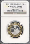 2000-W $10 Library of Congress Bi-Metallic NGC PF70 Ultra Cameo