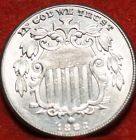 Uncirculated 1883 Philadelphia Mint Shield Nickel Free Shipping