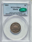 1883 Proof Shield Nickel 5C PCGS PR 64 CAC (WR)