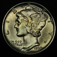 1938 S Mercury Silver Dime - Gorgeous! Full Split Bands