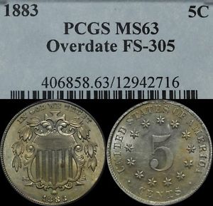 1883-2-Overdate-5C-PCGS-MS-63-Shield-Nickel-1883-Over-2-Uncirculated-FS-305