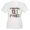 Completing 13.1 Rocks Marathon Women's V-Neck T-Sh