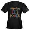 Completing 13.1 Rocks Marathon Women's V-Neck Dark