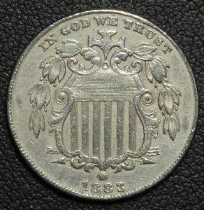 1883-2-FS-305-Shield-Nickel-1883-Over-2-Scarce-Overdate