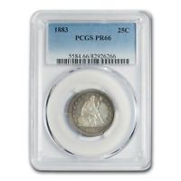 1883 Liberty Seated Quarter PR-66 PCGS