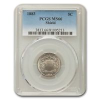 1883 5C Shield Nickel MS-66 PCGS