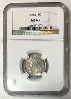 1882 Shield Nickel NGC MS63 ***Rev Tye's Coin Stache*** #7003199