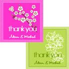 Cherry Blossom Square Tags & Labels