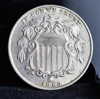 1883 Shield Nickel - AU/BU!
