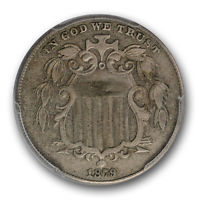 1879 5C Shield Nickel PCGS XF Extra Fine Details Key Date Coin