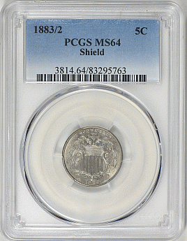 1883/2 Shield Nickel PCGS MS-64Online Coin Auction at GreatCollections