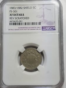 1883-1882-Shield-Nickel-FS-301-NGC-XF