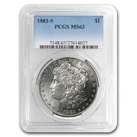 1883-S Morgan Dollar MS-63 PCGS