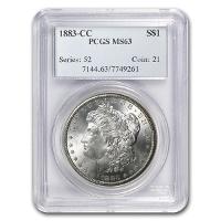 1883-CC Morgan Dollar MS-63 PCGS