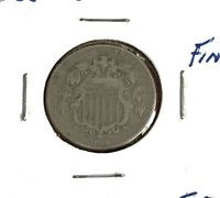 1869 US Shield Nickel! FINE! Old US Coins!