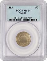 1883 5C Shield Nickel PCGS MS64